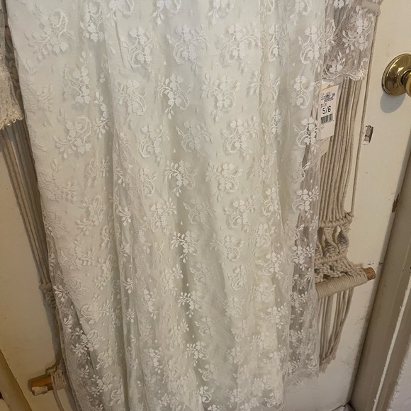 NWT Vintage 1980’s Jessica McClintock Lace bridal Wedding Dress Sz 5/6 - Picture 4 of 12